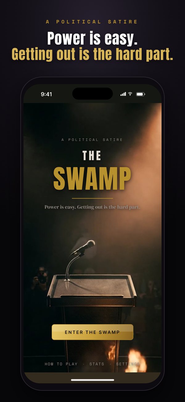 The animated title screen